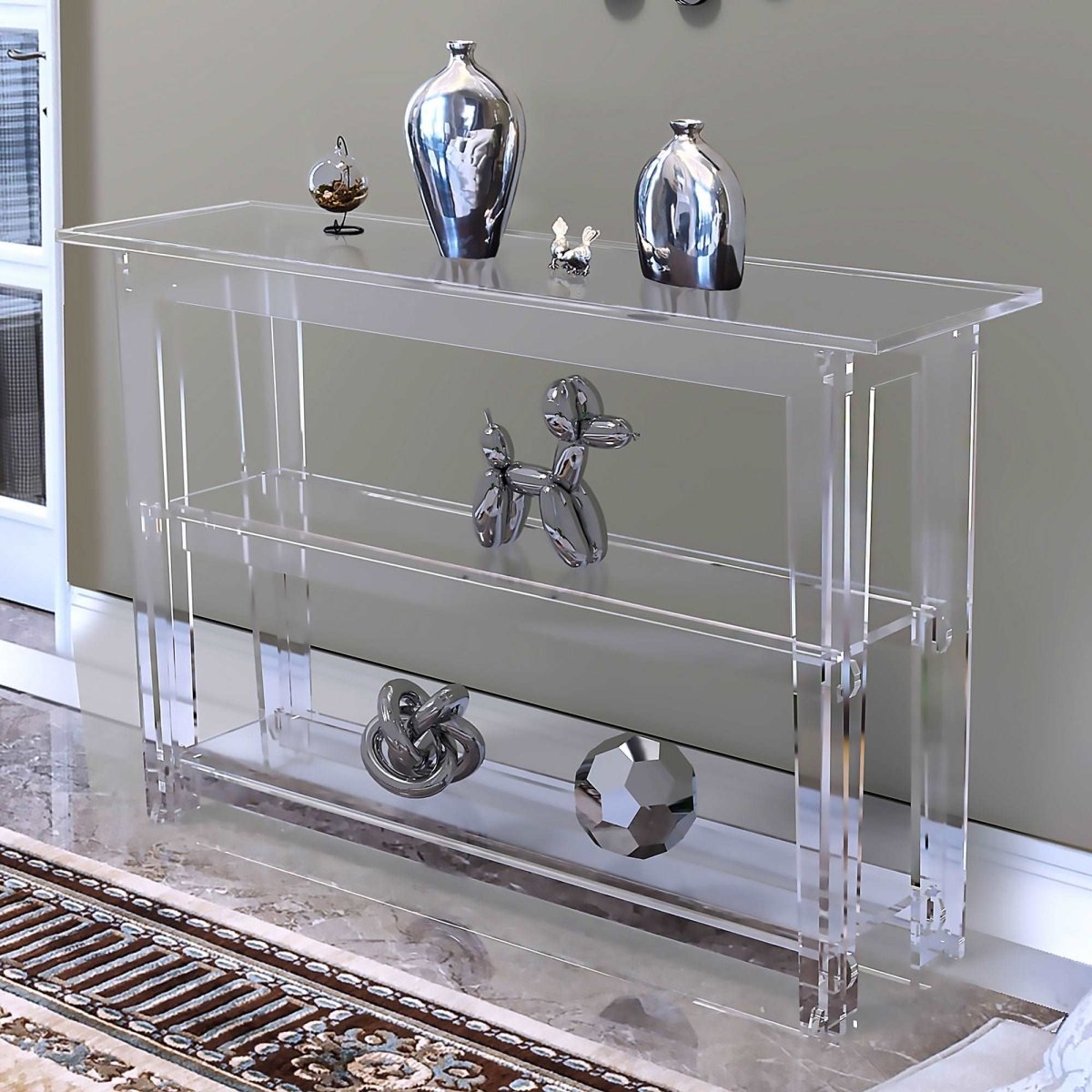 Classic Console Two Shelves - Stauber Furnishings